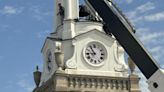 Bedford clock tower restoration underway