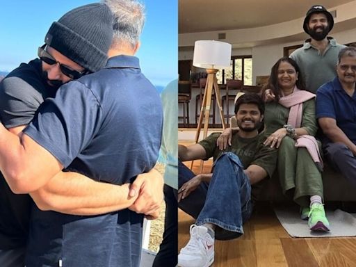 Vijay Deverakonda takes his parents on their first trip to the US; shows off new look. See pics