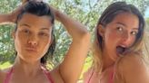 Kourtney Kardashian's Baby Bump Steals Spotlight In Twin Bikini Pics With Addison Rae