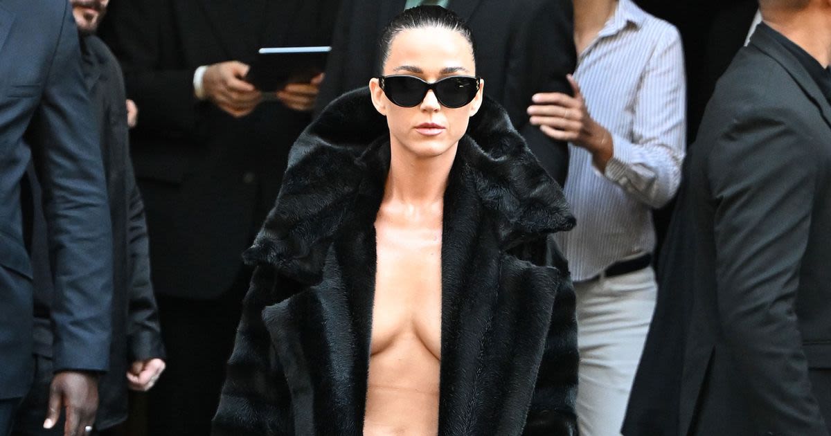 For Katy Perry, It’s ‘No Shirt, No Problem’ at Paris Couture Week