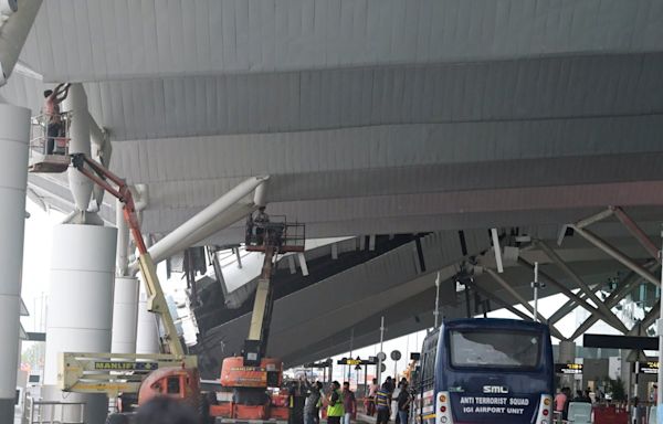 Delhi airport roof collapse leaves one person dead as heavy rains hit India capital