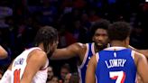 Knicks-76ers series got real with one heated moment