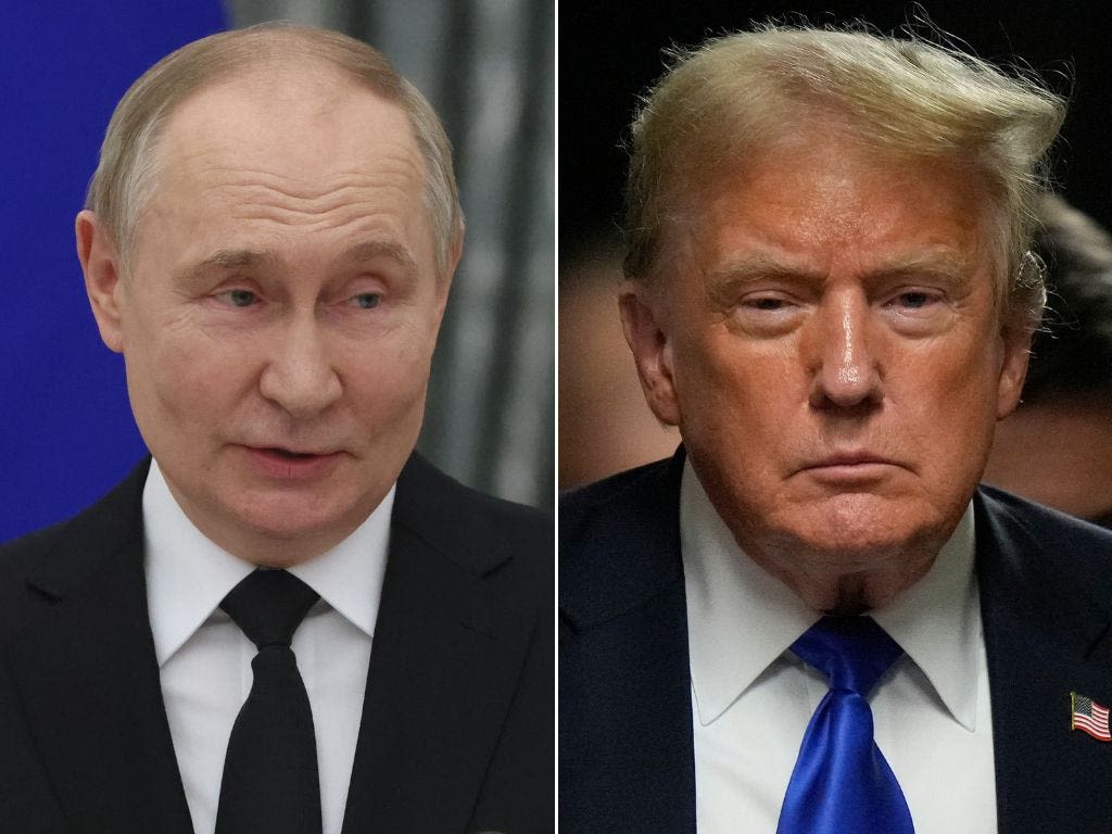 Putin says it's 'obvious' that Trump's conviction is the result of 'an internal political struggle' in the US