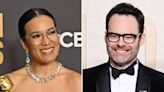 Ali Wong Kisses Bill Hader After Golden Globes Win, Thanks Ex-Husband