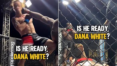 Video: Dana White’s Contender Series alum’s brutal KO perfectly filmed from craziest angle you might ever see