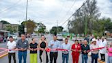 Homero Martínez Cabrera entrega pavimentación en colonias de Lerdo