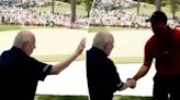 Tiger Woods shakes Verne Lundquist’s hand on No. 16 as CBS legend calls final Masters