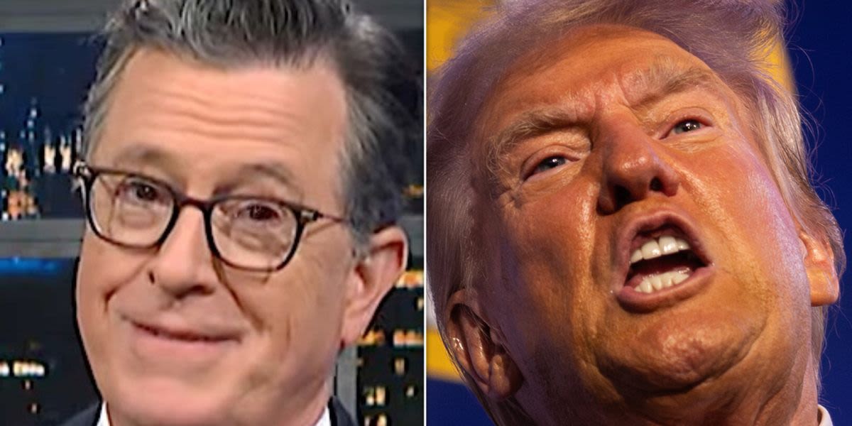 Stephen Colbert Responds To Report Trump Wants Him Punished If He Wins Election