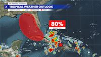 Invest 97L reaches 80% chance of formation, heads toward Gulf of Mexico this weekend
