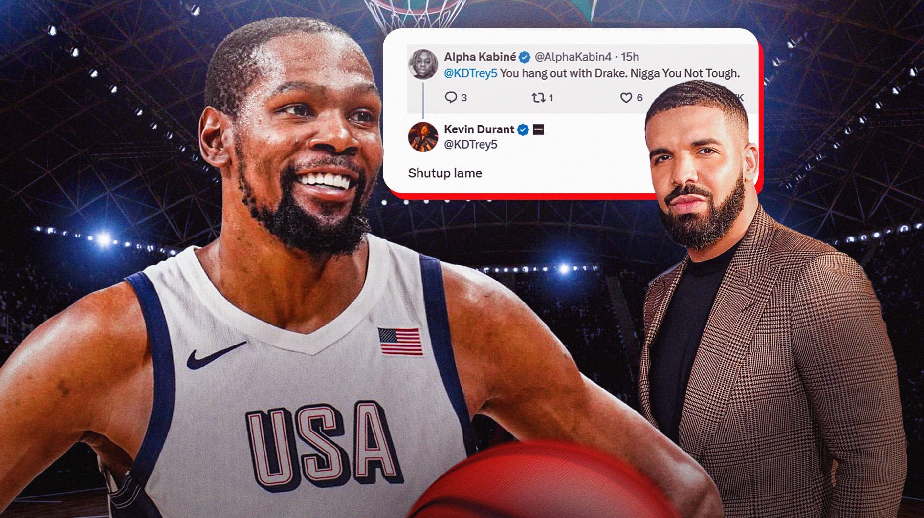 Kevin Durant uses 2 words to take down disrespectful fan