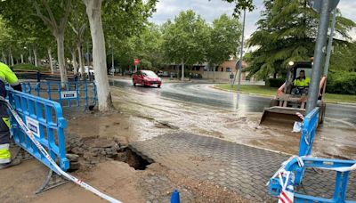 Ciudad Real: Revienta una tubería en la carretera de Puertollano