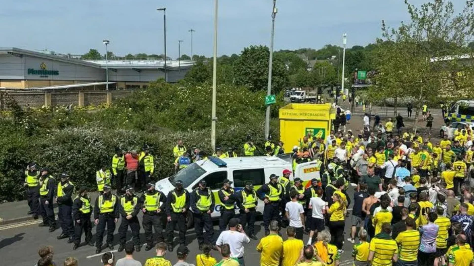 Two arrested after 'Leeds United fan slashed' outside stadium