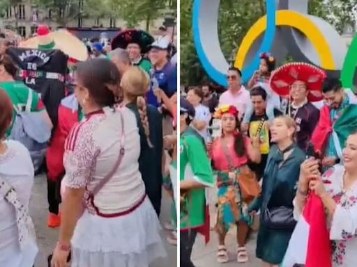 Juegos Olímpicos París 2024: mexicanos arman la fiesta al ritmo de ‘Suavemente’ y ‘La Culebra’