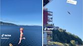 TikTokers are discovering the extreme sport of 'death diving' — where divers appear to 'belly flop' from terrifying heights — after videos go viral