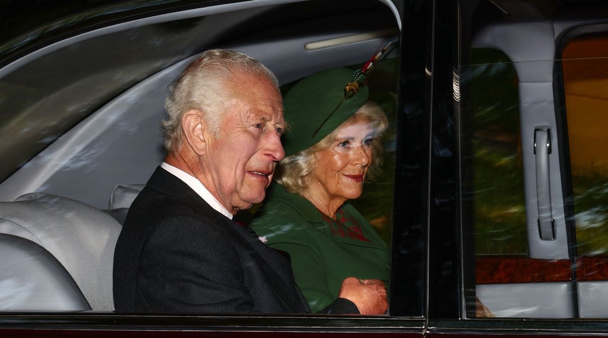 King Charles and Queen Camilla Seen in Church on the Second Anniversary of Queen Elizabeth's Death