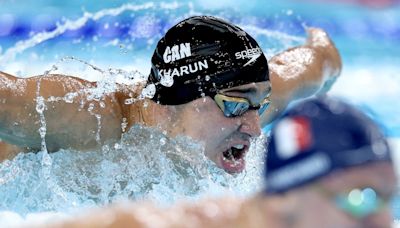 Ilya Kharun earns butterfly bronze as Canadian men join Olympic pool party