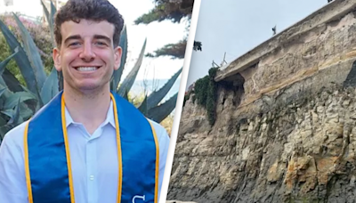 Family sue Santa Barbara after son is fourteenth person to slip off cliff and fall to his death