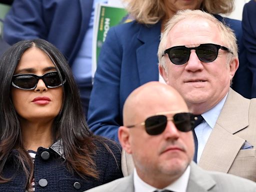 Salma Hayek and François-Henri Pinault lead stars at Wimbledon day 7