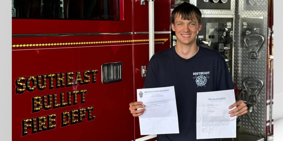 Off-duty southeast Bullitt Co. firefighter recognized for heroic actions at Shelby County fair