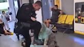 Police officer 'removed from duty' after video shows man being kicked in head
