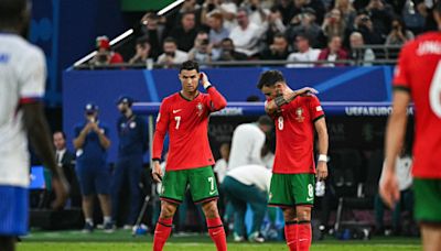 Ronaldo having an anonymous first half in Portugal-France snooze fest