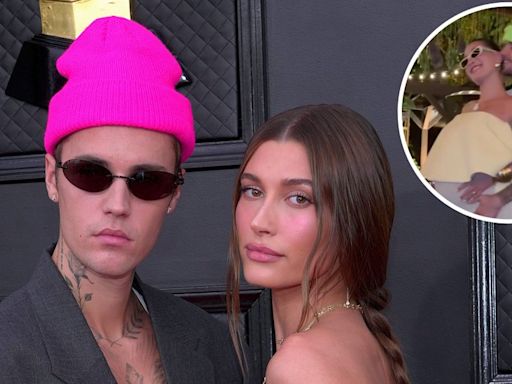 Justin Bieber Adoringly Rubs Hailey's Baby Bump Amid Pregnancy