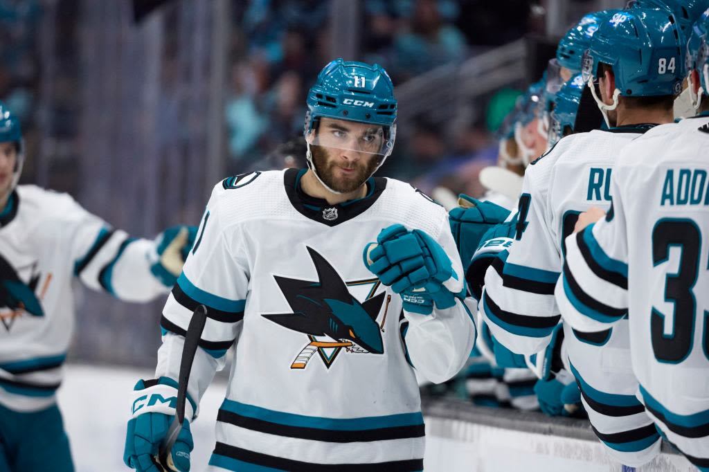 San Jose Sharks re-sign two forwards to one-year deals