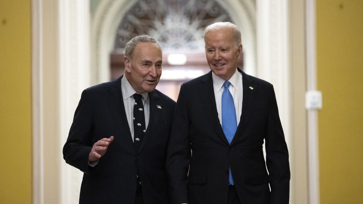 Sen. Chuck Schumer praises Biden as ‘true patriot' for not seeking second term