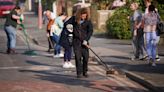 Locals clean up after ‘people from out of town cause mayhem’ in Southport