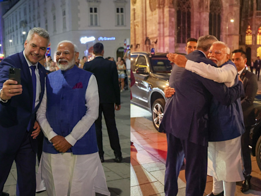 A Red Carpet Welcome For PM Modi In Austria: Candid Selfie, Warm Hug With Chancellor Steal The Show