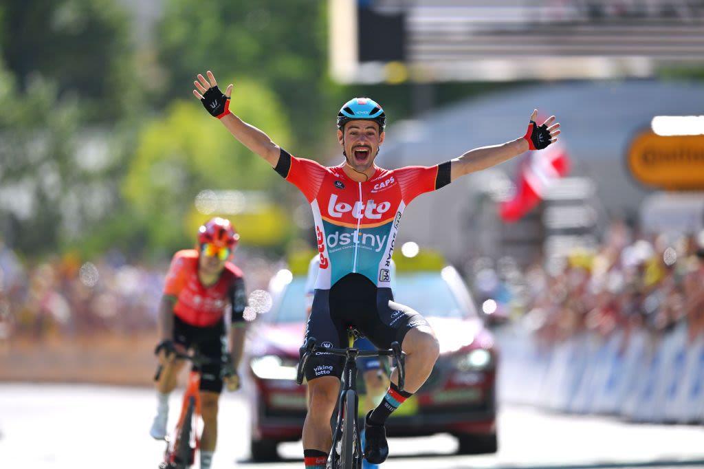 Tour de France: Victor Campenaerts surges from three-rider breakaway for stage 18 victory