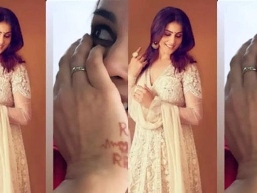 Genelia expresses her love for three 'Rs', wears them on her hand | Hindi Movie News - Times of India