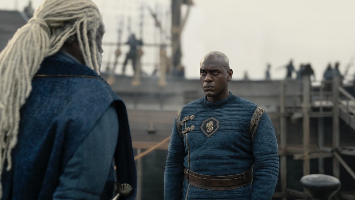 'House of the Dragon's Abubakar Salim on Alyn's relationship with Corlys: 'He's haunted by him'