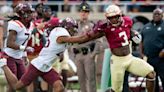 Trey Benson uses motivation from mom, Dalvin Cook for career rushing day