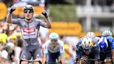 Jasper Philipsen outsprints Wout van Aert to win stage 13 of the Tour de France in Pau