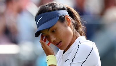 Emma Raducanu blown away by blustery wind and Daria Kasatkina at Eastbourne