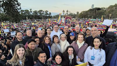 Funcionarios de Venezuela cruzan a Patricia Bullrich, por su presencia en la manifestación en la zona de la embajada en Buenos Aires