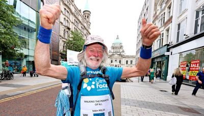 Lisburn man walks the length of Northern Ireland in latest fundraiser for charity close to his heart