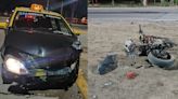Un joven motociclista sufrió una fractura expuesta tras chocar con un taxi en Las Heras | Policiales