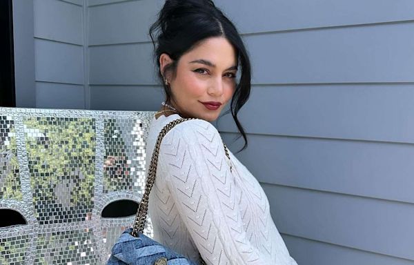 Pregnant Vanessa Hudgens Glows in Knit White Dress as She Prepares for Mother's Day: 'Right Around the Corner'