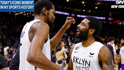 Today's Iconic Moment in NY Sports History: June 30, 2019: NBA megastars Kevin Durant and Kyrie Irving agree to team up