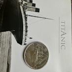 英國皇家造幣廠泰坦尼克號紀念錢幣5英鎊，原包裝未開封95成新