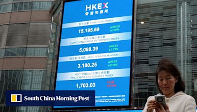 Hong Kong stocks climb as weak China data boosts hopes for stimulus