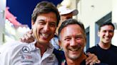 Horner es cruel y burlón con Toto Wolff por el presente de Mercedes