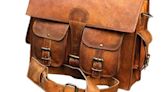 Genuine Leather Vintage Laptop Messenger Handmade Briefcase Bag Satchel By Vintage Couture, Now 52.01% Off