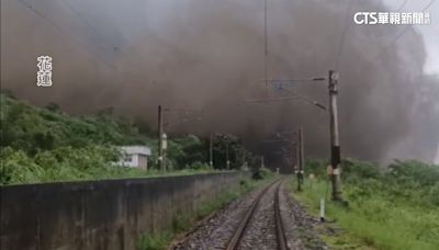 台鐵崇德段搶修中突山崩 工程人員嚇壞急撤