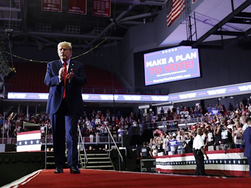 Donald Trump crowd size compared to Kamala Harris in photos