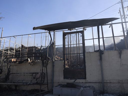 Firefighters tackle blaze on Greek island of Chios as premier warns of 'dangerous summer'