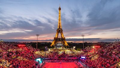 What's it like to play beach volleyball in the Eiffel Tower's shadow? 'Iconic'