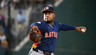 Framber Valdez of Astros loses no-hitter with 2 outs in the 9th on HR from Rangers' Seager